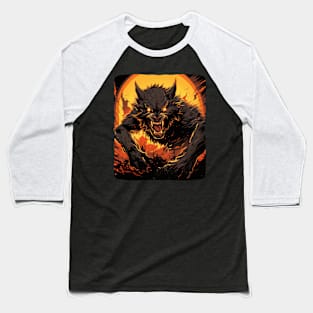 Crazy Costume for Boys and Girls with this Werewolf Baseball T-Shirt